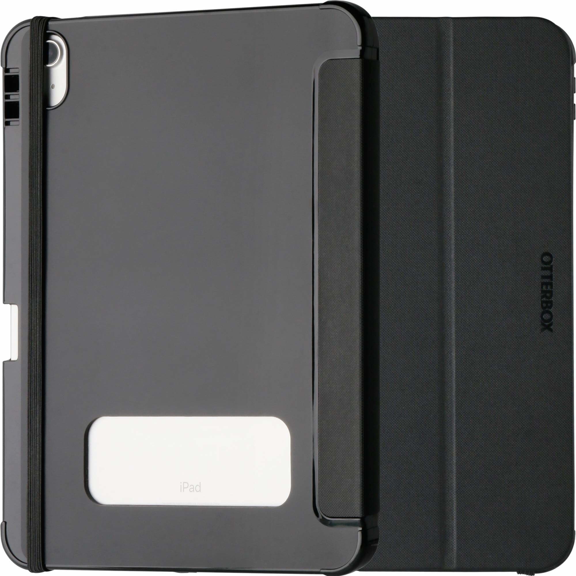 OtterBox React Folio Apple iPad (10.9") (10th Gen) Case Black ProPack - (77-92191), DROP+ Military Standard, Pencil Holder, Multi-Position Stand