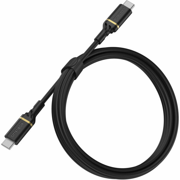 OtterBox USB-C to USB-C (2.0) PD Fast Charge Cable (1M) - Black (78-52541),3 AMPS (60W),Samsung Galaxy,Apple iPhone,iPad,MacBook,Google,OPPO,Nokia
