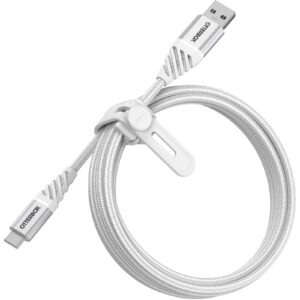 OtterBox USB-C to USB-A (2.0) Premium Cable (2M) - White (78-52668), 3 AMPS (60W), 10K Bend,Samsung Galaxy,Apple iPhone,iPad,MacBook,Google,OPPO,Nokia