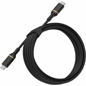 OtterBox USB-C to USB-C (2.0) PD Fast Charge Cable (3M) - Black (78-52671),3 AMPS (60W),Samsung Galaxy,Apple iPhone,iPad,MacBook,Google,OPPO,Nokia