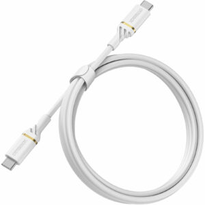 OtterBox USB-C to USB-C (2.0) PD Fast Charge Cable (1M) - White (78-52672),3 AMPS (60W),Samsung Galaxy,Apple iPhone,iPad,MacBook,Google,OPPO,Nokia