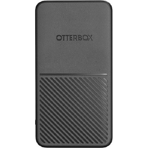 OtterBox 5K mAh Power Bank – Dark Grey (78-80641), Dual Port USB-C (12W)  USB-A (12W), Includes USB-C Cable (15CM), Durable, Perfect for Travel