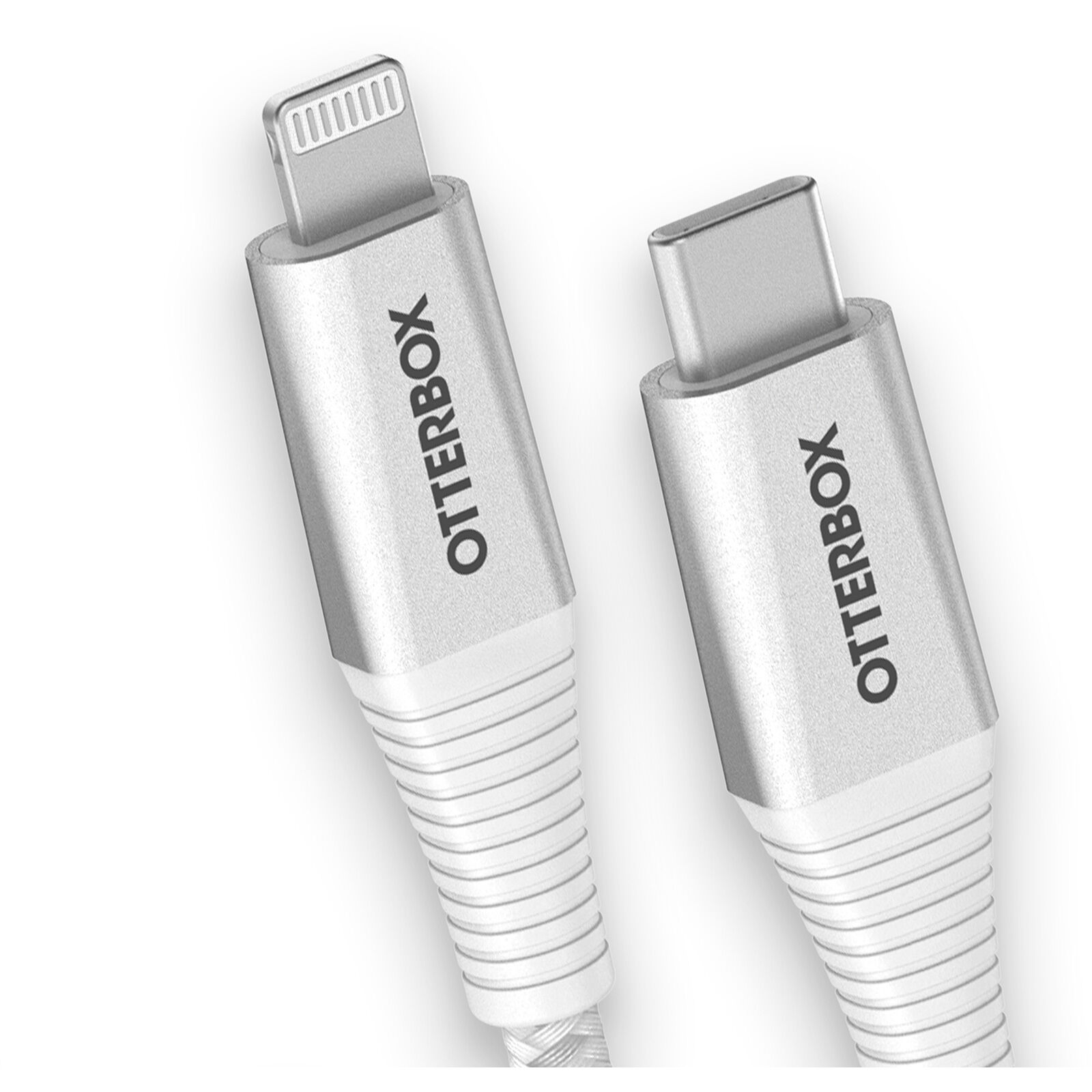 OtterBox Lightning to USB-C Fast Charge Premium Pro Cable (2M) – White (78-80891), 3 AMPS (60W), MFi, 30K Bend/Flex,Braided, Apple iPhone/iPad/MacBook