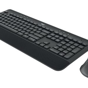 Logitech MK545 Wireless Desktop Keyboard Mouse Combo 3 Yrs battery life comfortable palm rest  adjustable tilt legs Laser-grade ~KBLT-MK520R