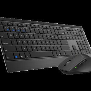 (LS) RAPOO 9500M Bluetooth  2.4G Wireless Multi-mode Keyboard Mouse Combo Black - 1300DPI 4.5mm Ultra-Slim