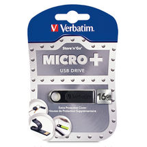 (LS) Verbatim 16GB Micro+ USB2.0 Bl Store N Go, Lifetime Warranty (LS> 49063)