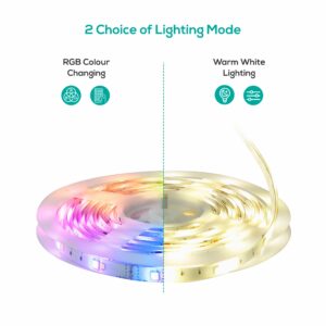 mbeat activiva 2m IP65 Smart RGB  Warm White LED Strip Light, Waterfoof, Smart LED Light, Waterproof, Ideal for Home Customisation