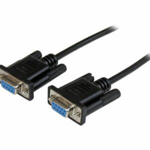 Astrotek 3m Serial RS232 Null Modem Cable - DB9 Female to Female 9 pin Wired Crossover for Data Transfer btw 2 DTE devices Computer Terminal Printer