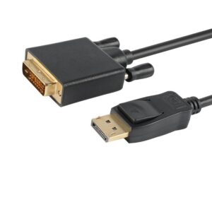 Astrotek DisplayPort DP to DVI-D 2m Cable Male to Male 24+1 Gold plated Supports video resolutions up to 1920x1200/1080P Full HD @60Hz