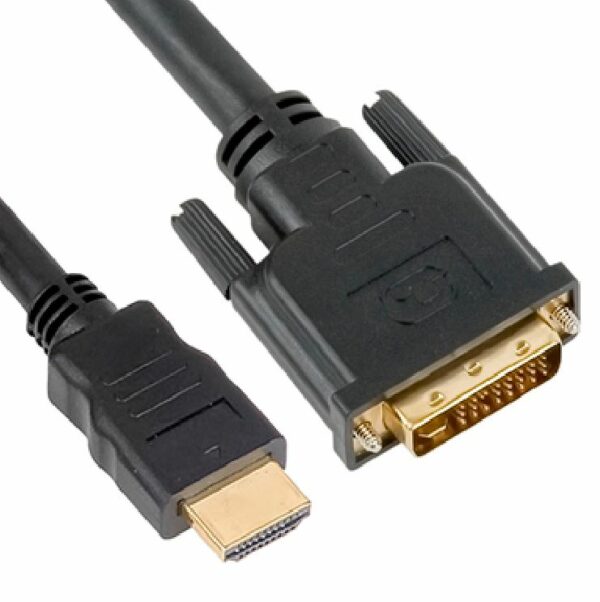 Astrotek 1m HDMI to DVI-D Adapter Converter Cable - Male to Male 30AWG Gold Plated PVC Jacket for PS4 PS3 Xbox 360 Monitor PC Computer Projector DVD