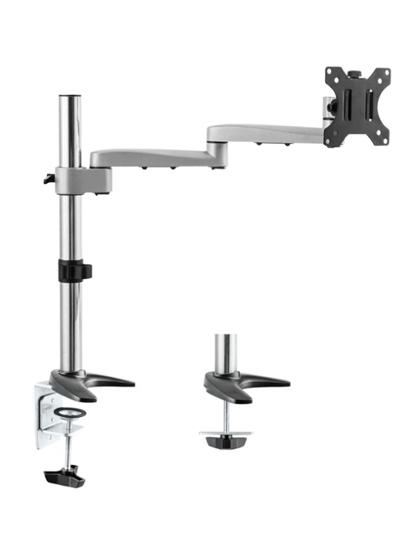 Astrotek Monitor Arm Desk Mount Height Adjustable Stand for Single LCD Display 23.8" 24" 27" 8kg 30° Tilt 180° Swivel 360° Pivot VESA 75x75 100x10
