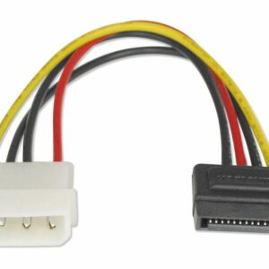 Astrotek SATA Power Cable 15cm 4 pins Male to 15 pins Female 18AWG RoHS LS