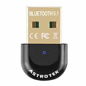 Astrotek Mini USB Bluetooth Receiver Dongle Wireless Adapter V5.0 3Mbps for PC Laptop Keyboard Mouse Mobile Headset  Headphone Speaker