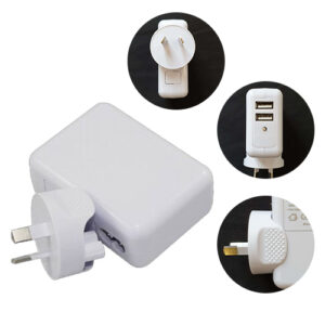 Astrotek USB Travel Wall Charger AU Power Adapter Plug 5V 2.1A 100V-240V 2 Ports White Colour for iPhone Samsung Smartphones  USB Devices ~CBAT-USB-P