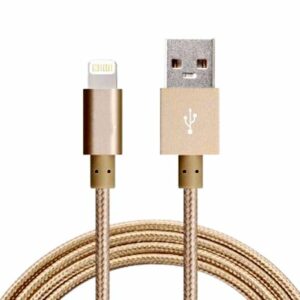 Astrotek 2m USB Lightning Data Sync Charger Gold Color Cable for iPhone 7S 7 Plus 6S 6 Plus 5 5S iPad Air Mini iPod
