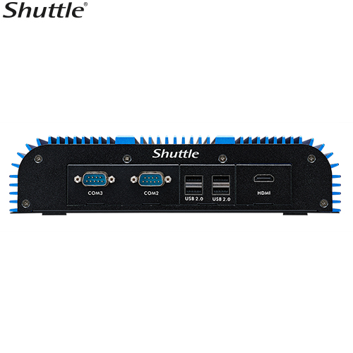 Shuttle BPCWL02 Embedded Box PC Barebone – Whiskey Lake Intel i3-8145UE, Fan-Less Robust Aluminum Chassis, 2x LAN, 3x RS-232 (RS422/485), 90W adapter