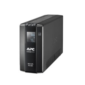 APC Back-UPS Pro 650VA/390W Line Interactive UPS, Tower, 230V/10A Input, 6x IEC C13 Outlets, Lead Acid Battery, LCD, AVR