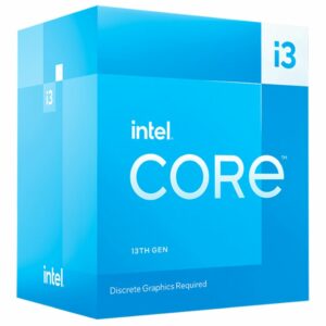 Intel i3 13100F CPU 3.1GHz (4.5GHz Turbo) 13th Gen LGA1700 4-Cores 8-Threads 12MB 58W Graphic Card Required Retail Raptor Lake with Fan