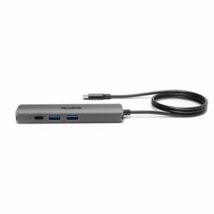 Yealink BYOD Box Cable Hub, with 1.5m USB-C Cable (USB-C to USB-A adapter included), easy plugplay setups,  Support to charging the connected laptop