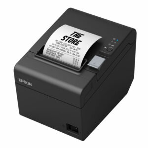 EPSON TM-T82III Thermal Direct Receipt Printer, USB/Ethernet Interface, Max Width 80mm, Includes AC Adapter, Black