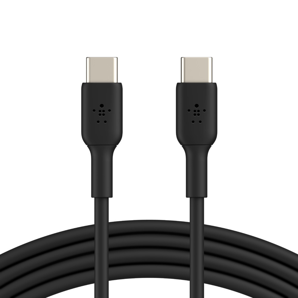 Belkin BoostCharge USB-C to USB-C Cable (1m/3.3ft) - Black (CAB003bt1MBK),480Mbps,8K+ bend,Samsung Galaxy,iPad,MacBook,Google,OPPO,Nokia,2YR