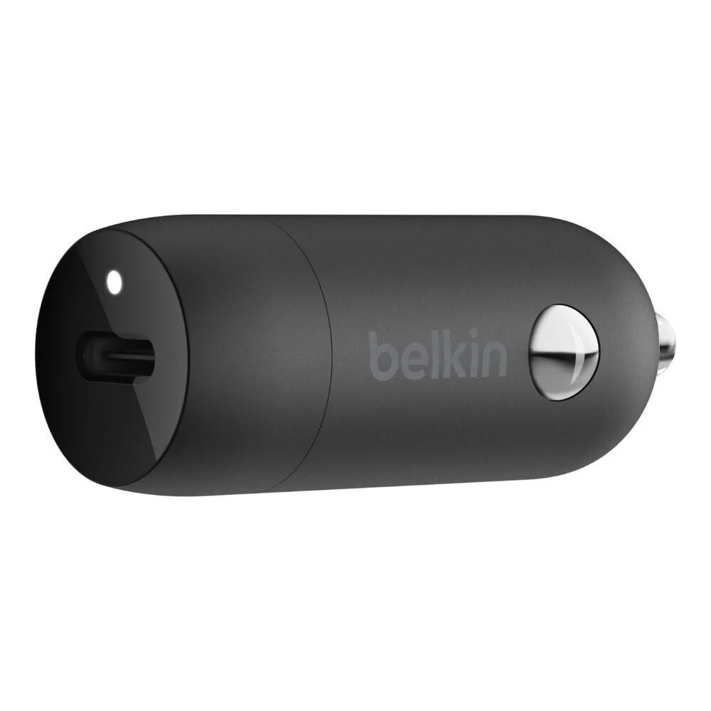 Belkin BoostUp 20W USB-C PD Car Charger + Lightning to USB-C Cable (1.2M) - Black (CCA003bt04BK), Fast  Compact Car Charger, Small But Mighty,2YR