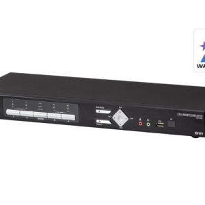 Aten 4-Port DVI Multi-View KVMP Switch, Quad View with Picture in Picture, support up to 1920 x 1200 @ 60 Hz, 4 DVI USB KVM Cables Included