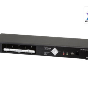 Aten Desktop KVMP Switch 4 Port Multi-View 4k HDMI w/ audio, 4x USB HDMI Cables Included, 2x USB Port, Selection Via Front Panel