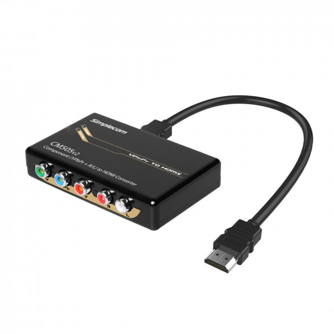Simplecom CM505v2 Component (YPbPr + Stereo R/L) to HDMI Converter Full HD 1080p(LS)