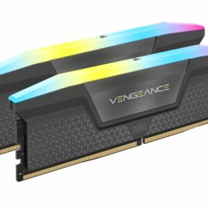 Corsair Vengeance RGB 32GB (2x16GB) DDR5 UDIMM 5200MHz C40 1.25V Desktop Gaming Memory Black Optimized for AMD Expo Ryzen 7000 Series