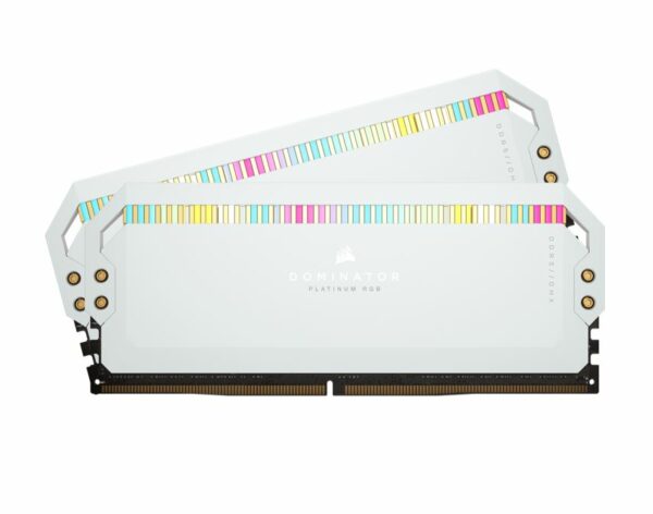Corsair Dominator Platinum RGB 32GB (2x16GB) DDR5 UDIMM 5600Mhz C36 1.25V White Desktop PC Gaming Memory