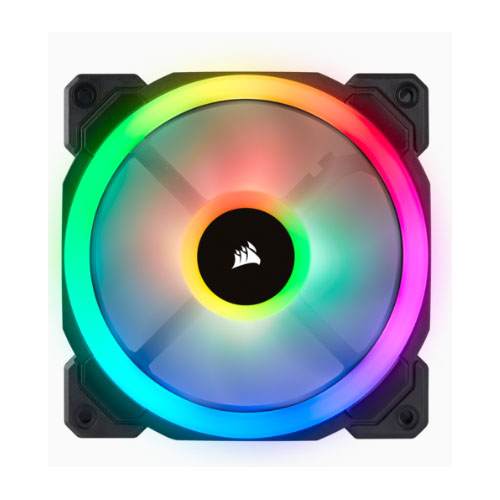 Corsair Light Loop Series, LL120 RGB, 120mm Dual Light Loop RGB LED PWM Fan, Single Pack