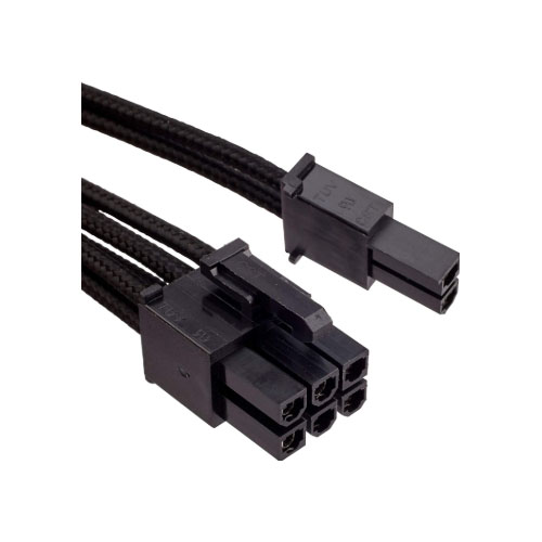 For Corsair SFX PSU - Professional Individually sleeved DC Cable Pro Kit, SF Series, Type 4 (Generation 3), BLACK - CP-8920202 (LS)