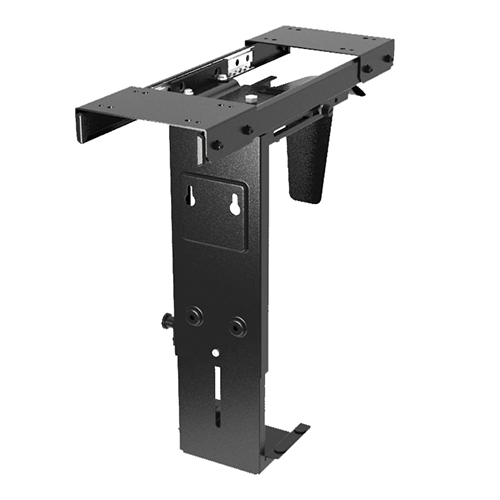 Brateck Adjustable Under-Desk ATX Case Mount with Sliding track, Up to 10kg,360° Swivel