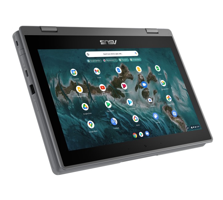 ASUS Chromebook Flip CR1 11.6″ Touch Rugged Intel Celeron N4500 4GB 32GB Chrome OS Dual Camera Pen Stylus WiFi6 1YR Student 2 in 1 Convertible Laptop