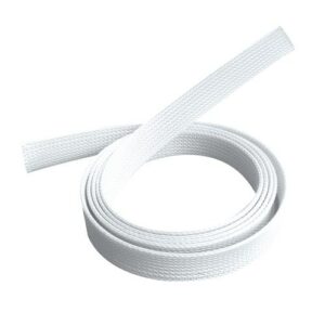 Brateck Braided Cable Sock (20mm/0.79" Width)  Material Polyester Dimensions1000x20mm -- White