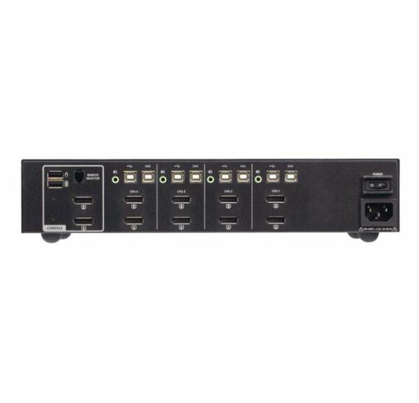 Aten 4-Port USB DisplayPort Dual Display Secure KVM Switch with CAC (PSD PP v4.0 Compliant)