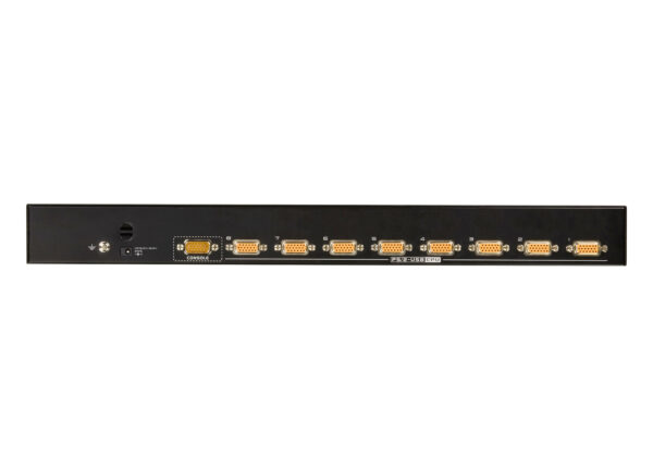 Aten Rackmount KVM Switch 8 Port VGA PS/2-USB, 1x Custom KVM Cable Included, Selection Via Front  USD Menu, Broadcast Mode