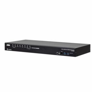Aten 8-Port USB 3.0 4K HDMI KVM Switch, Port Selection: OSD,Hotkey, Pushbutton, RS-232 Commands