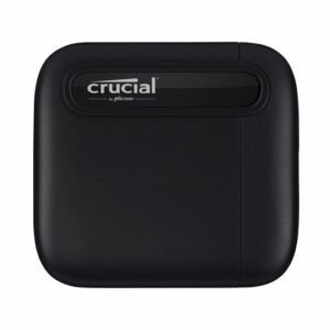 Crucial X6 2TB External Portable SSD 540MB/s USB3.2 USB-C USB3.0 Durable Rugged Shock Vibration Proof for PC MAC PS4 PS5 Xbox One Android iPad Pro