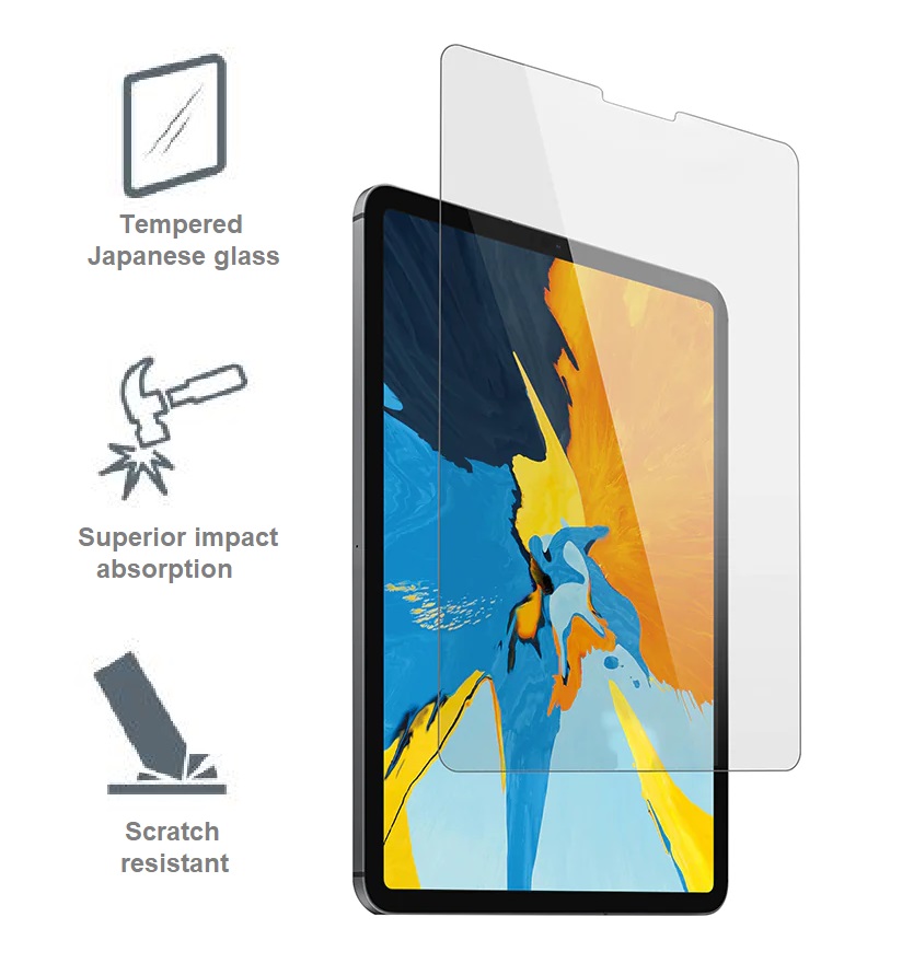 Cygnett OpticShield Apple iPad Air 10.9 (4th/5th/6th Gen) / iPad Pro 11 (1st/2nd/3rd/4th/5th Gen) Tempered Glass Screen Protector -(CY2704CPTGL)