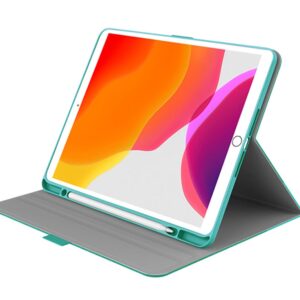 Cygnett TekView Apple iPad (10.2") (9th/8th/7th Gen) Case - Jade/Green (CY3066TEKVI), Apple Pencil Holder, 360° Protection, Perfect fit, Slimline