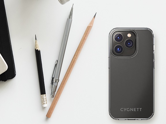 Cygnett AeroShield Apple iPhone 14 Pro Clear Protective Case – (CY4159CPAEG), Slim, Raised Edges, TPU Frame, Hard-Shell Back, Scratch Resistant