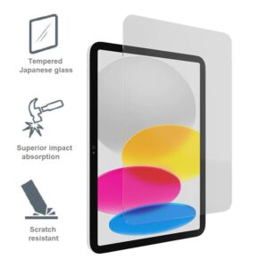 Cygnett OpticShield Apple iPad 10th Gen/iPad Air 10.9 (6th Gen) Tempered Glass Screen Protector -(CY4392CPTGL),Superior Impact Absorption, Perfect Fit