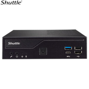 Shuttle DH610 Slim Mini PC 1L Barebone-Intel 12th/13th Gen , 2xDDR4, 2.5" HDD/SSD bay, 2xLAN (1G  2.5G), 2xRS232(RS422/485), HDMI, 2xDP, 120W, Vesa M