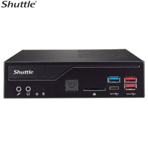 Shuttle DH670 Slim Mini PC 1L Barebone-Support Intel 12th Gen, 2x DDR4, 2.5" HDD/SSD bay, 2xLAN, 2x RS232(RS422/485), 2xHDMI, 2xDP, 120W