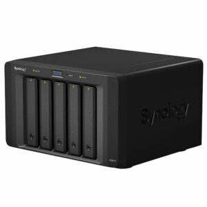 Synology Expansion Unit DX517 5-Bay 3.5" Diskless NAS for Scalable Compatible Models (SMB) DS1517+ and DS1817+. 3 year Warranty