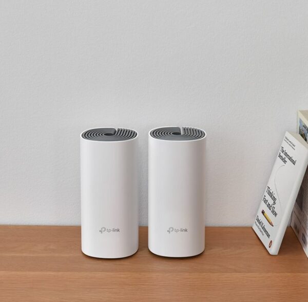TP-Link Deco E4(2-pack) AC1200 Whole Home Mesh WiFi System~ 260sqm. Over 100 Devices Parental Controls