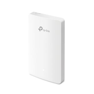 TP-Link EAP615-Wall Omada AX1800 Wall Plate WiFi 6 Access Point, 1201/574 Mbps, 4x Gigabit Ethernet Port, 2x Antenna, Centralised Management