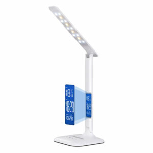 Simplecom EL808 Dimmable Touch Control Multifunction LED Desk Lamp 4W with Digital Clock(LS)